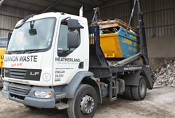 Skip Hire Essex fully loaded skip